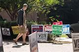 photos of Campaign Signs By Polling Places photos of Campaign Signs By Polling Places